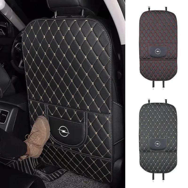 PU Leather Car Seat Back Protector Pad For Opel Astra H G J Insignia Mokka Zafira Corsa Vectra C D Antara Combo Auto Accessories HV8