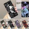 Готический цветочный череп Чехол для телефона Cover Для Samsung Galaxy S24 S25 Ultra S21 S22 Ultra S10E Note 10 Plus Note 20 FE S23