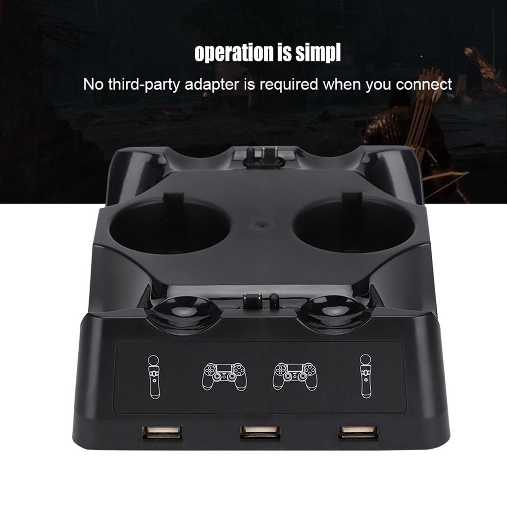 MultiFunctional Charger For PS4 PS4 MOVe PS4 VR Controller Four Charging Dock