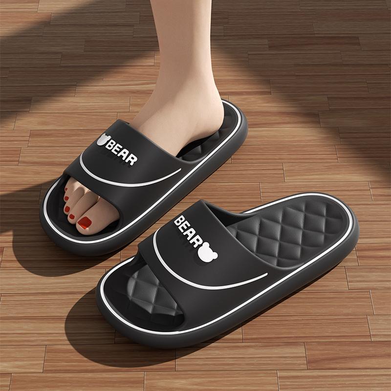 Cool Slippers Men's Summer Home Bathroom Non-slip and Non-smelly Feet Outside Slippers Couple Women