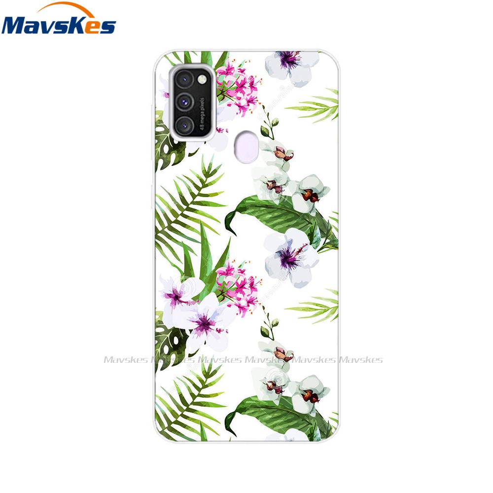 Чехол для Samsung Galaxy M21 Задняя крышка Мягкий силиконовый TPU Чехол для телефона Для Samsung Galaxy M20 M21 M30 M30s M31 Чехол Защитный бампер