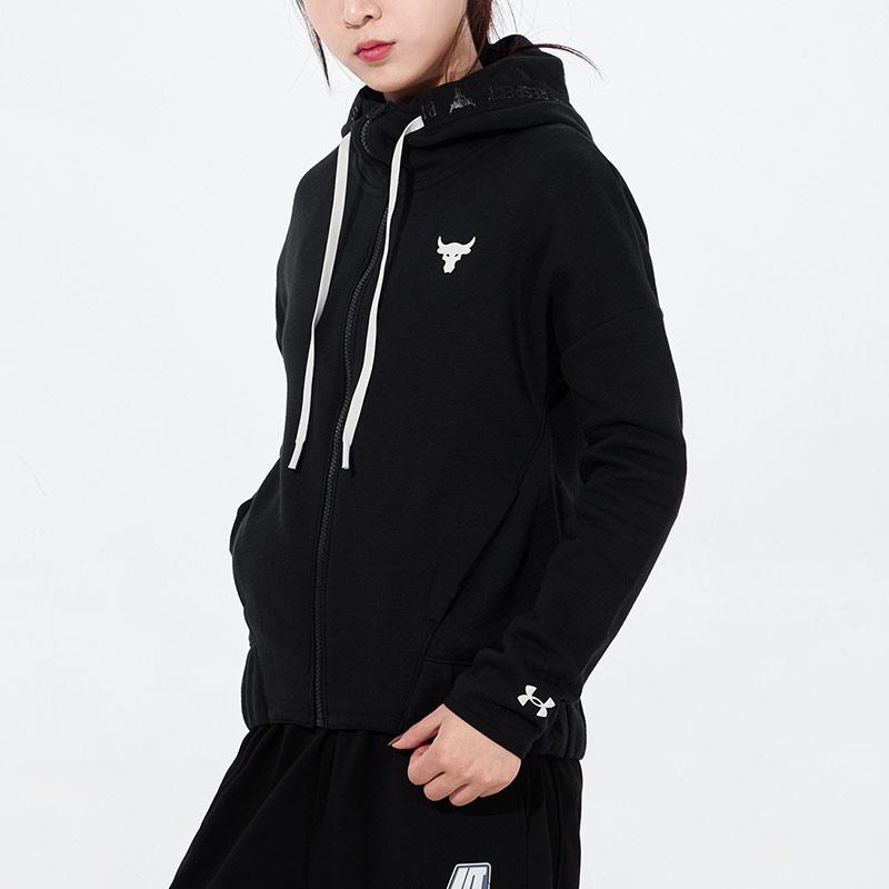 Under Armour Худи с флисом Project Rock Женское Черное 1356958-001
