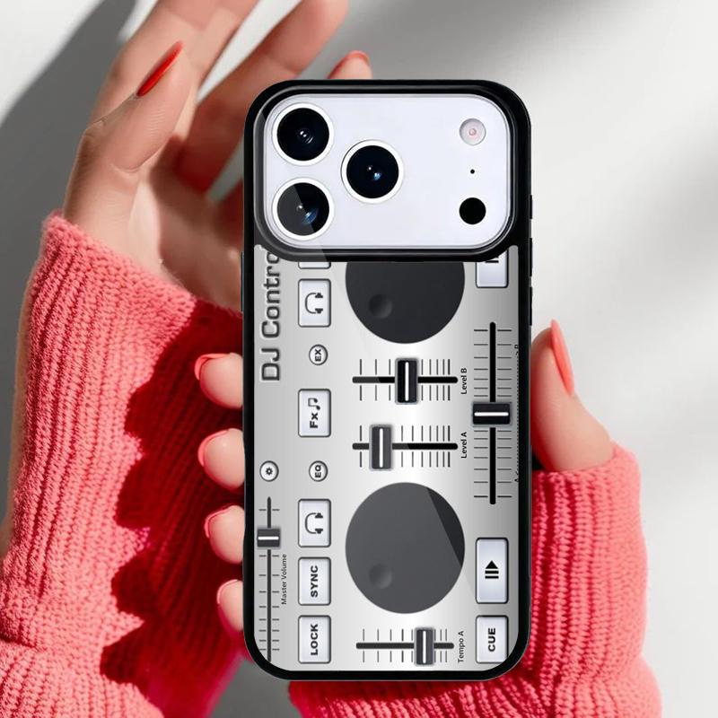 Чехол Сделай сам Цифровой микшер DJ Проигрыватель Чехол для телефона для iPhone 17 16 15 14 13 Pro Max Задняя крышка для 12 11 Pro Coque