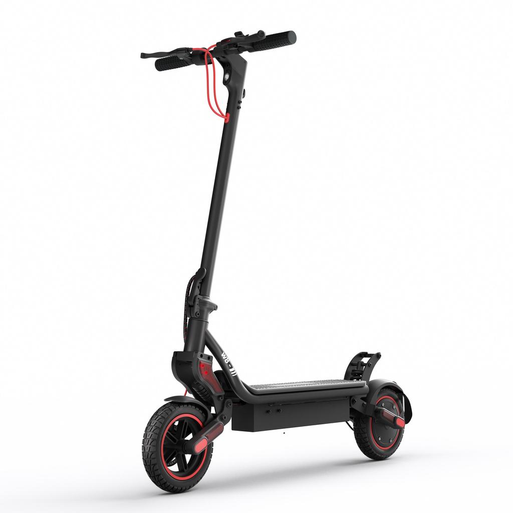 iScooter W8 9.3" Electric Scooter, 750W Motor, 45km Range, Dual Suspension, Off-Road Tires, Dual Disc Brakes for Urban & Light Trail Riding