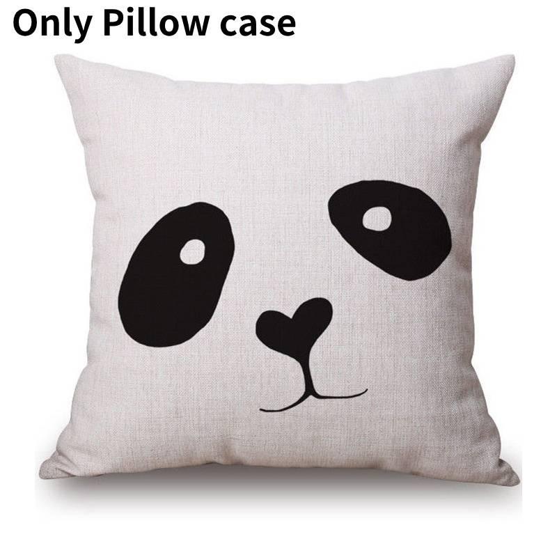 Роскошная наволочка в скандинавском стиле с цифровым принтом черными буквами для домашнего декора