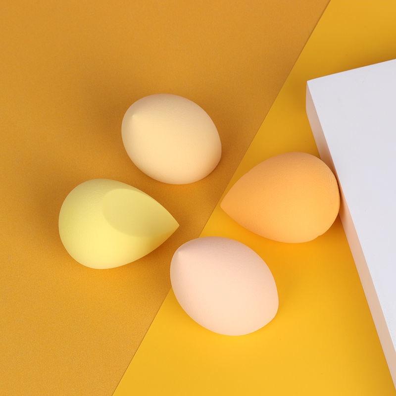 Четыре набора сухих и влажных гигантских мягких яиц двойного назначения для макияжа, не ешьте, пудра, тыква, капля воды, спонж с диагональным разрезом, набор пуховок для макияжа, набор инструментов для макияжа