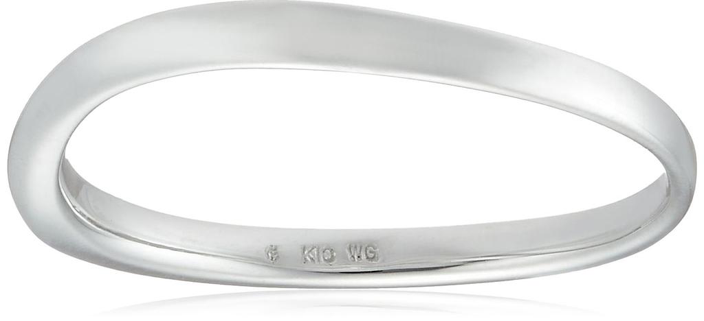 BLOOM K10 White Gold Pairing Japanese Size 17 Rings, 0172-3062-0014-0017,