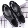 Fashion Spring and Autumn New High Quality Men's Leather Shoes British Style Formal Business Casual Shoes Youth Versatile Men's Shoes