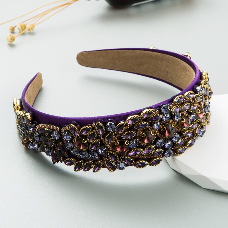 Женские цветные персонализированные аксессуары для волос в стиле барокко с кристаллами, темперамент, головной убор премиум-класса