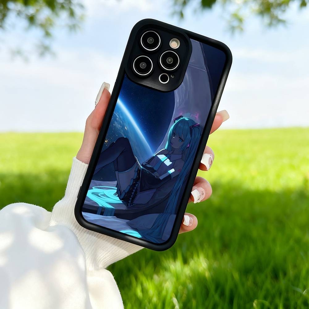 H-Hatsune M-Miku Аниме Силиконовый Мягкий Чехол Для Телефона Для IPhone 17 Pro Max 16 Pro 15 14 13 12 11 17 Air 16E Plus Мягкий Чехол
