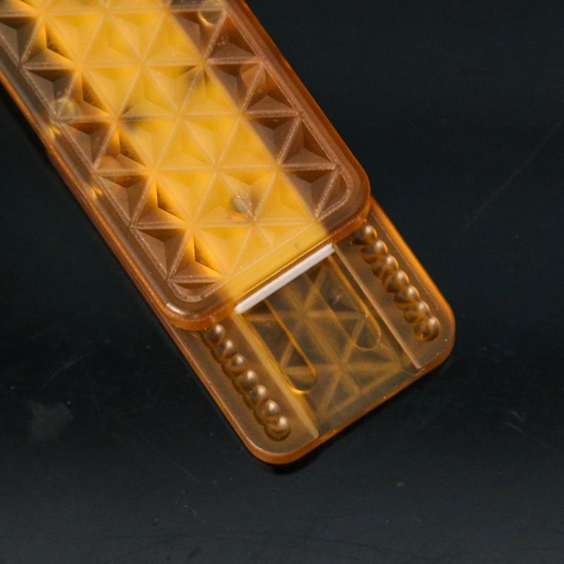 Fan Xing PEI Двусторонний толкающий слайдер-фиджет Игрушка-фиджет Декомпрессионная EDC Тактильная монета Механический слайдер для взрослых (тефлон)