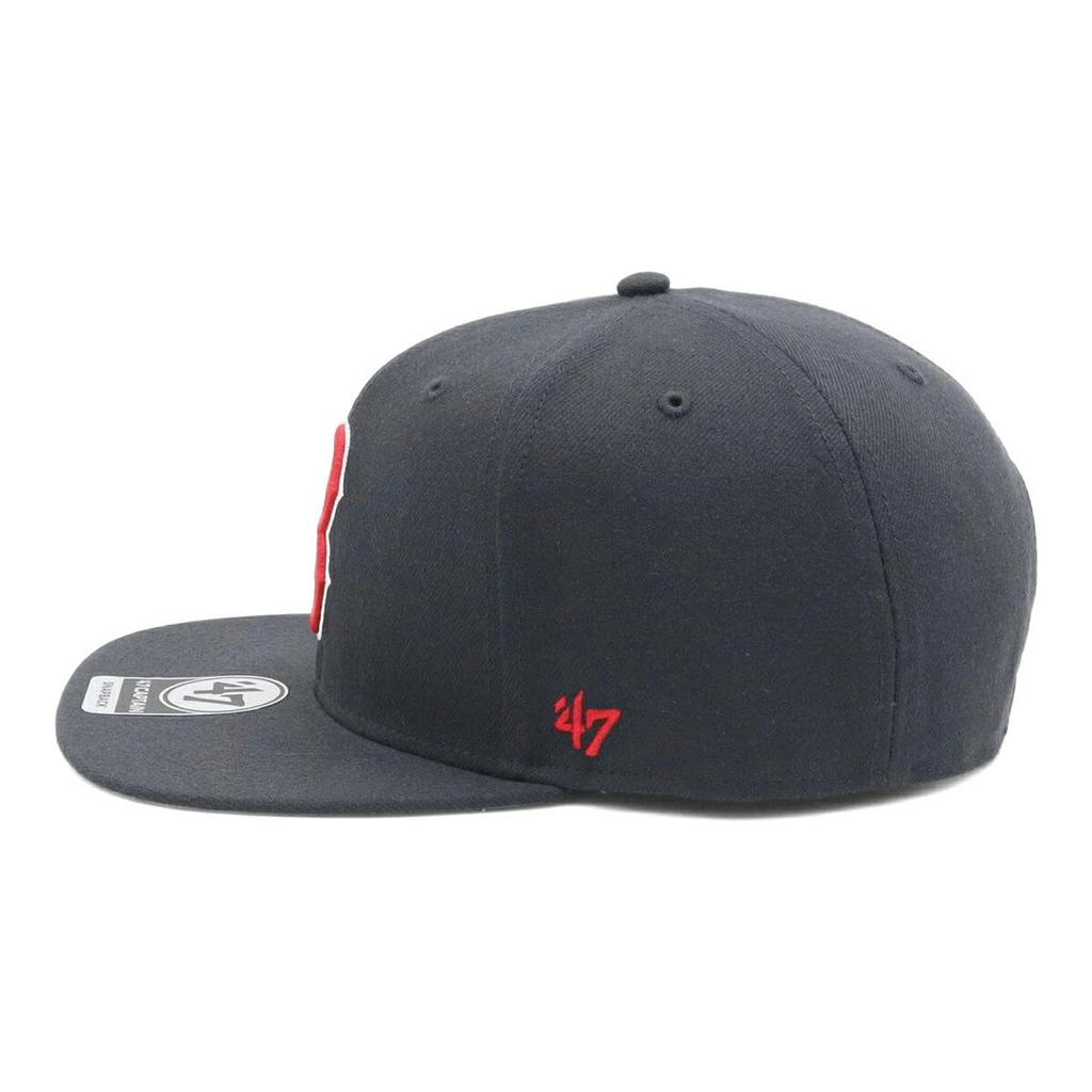 Кепка 47 Brand Sure Shot с боковым патчем MLB Boston Red Sox 47 Captain Темно-синий