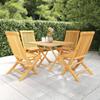Day and Night - Day and Night Garden Dining Set 5 Pieces Solid Teak Wood
