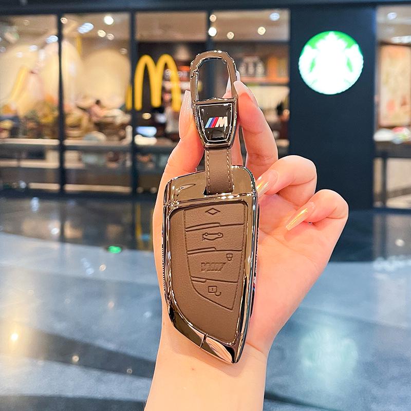 Чехол для ключа BMW для 5 серии, 3 серии, 6 серии, X5, X3, X1, X7, Blade 530, 320li с металлической пряжкой.
