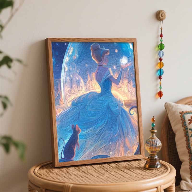 Disney Золушка цифровой набор для масляной живописи DIY ручная работа украшение для дома подарок