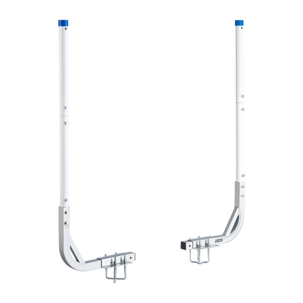 VEVOR Boat Trailer Guides, 775 mm/1205 mm Height Guide Poles, 2PCS High-Hardness Steel Trailer Guide-Ons, Adjustable Guide Poles with PVC Pipes