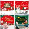 Christmas Tree Tapestry Santa Claus Hanging Cloth Background Cloth Christmas Tree