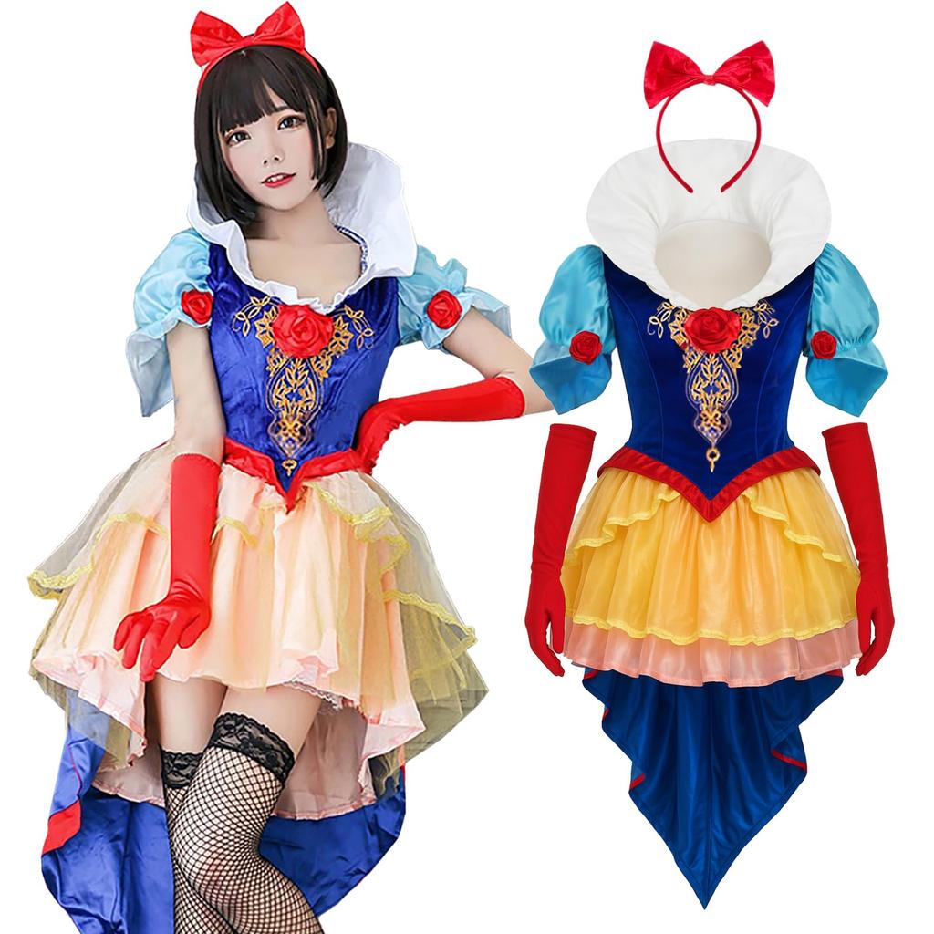 [Milky Time] Snow White Cosplay Halloween Costume, Adult Princess, Sexy, SnowWhite