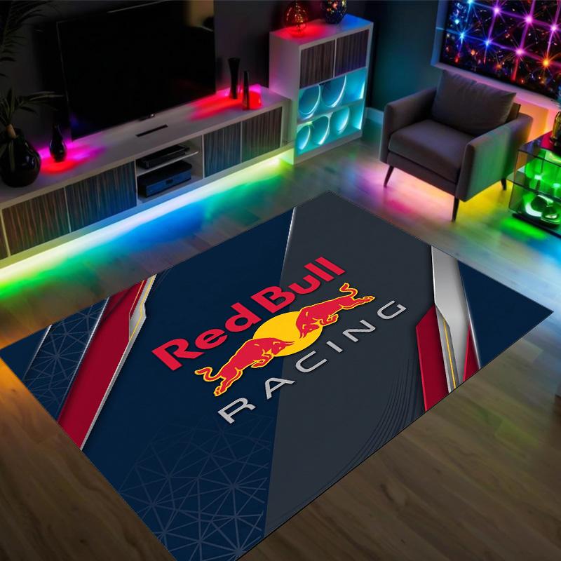 Дизайн Red Bull Racing Хрустальный Велюровый Ковер Уютный Не?Нескользящий ковер с принтом для спальни, гостиной, прихожей