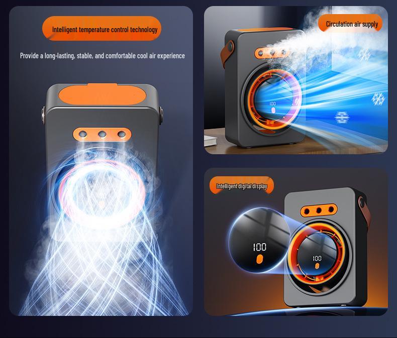USB Charging Wall-Mounted & Desktop Fan with Humidifying Spray
