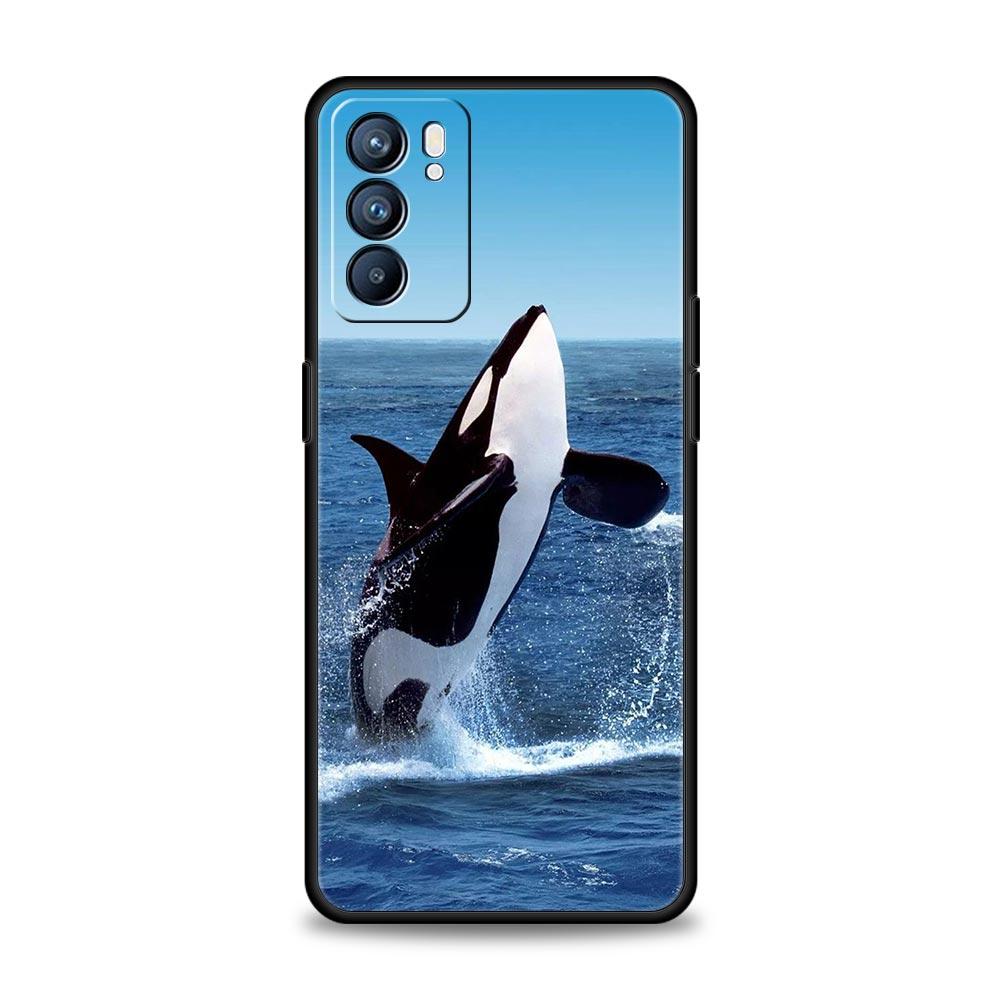 Орка океанская прекрасная косатка Чехол Для Oppo Reno8 Reno7 Reno6 Pro A54 5G Find X6 X5 A53 A52 A9 A15 A95 A17 A16 A57 A31 Крышка