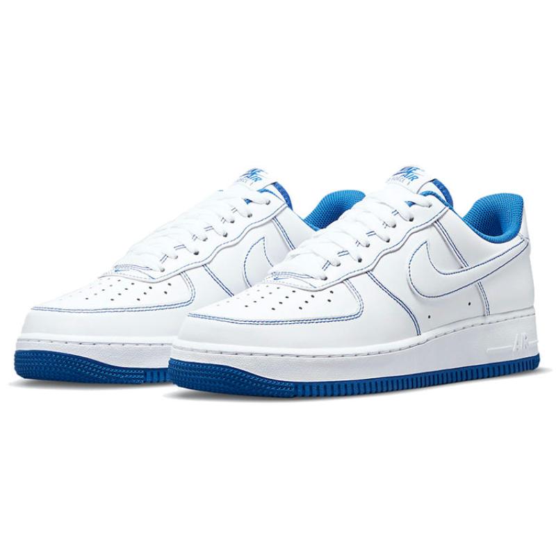 Nike Air Force 1 '07 'Contrast Stitch White Game Royal' Sneakers CV1724-101