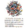 10pcs Mixed Color Model Building People Figures Different Poses Simulation Doll