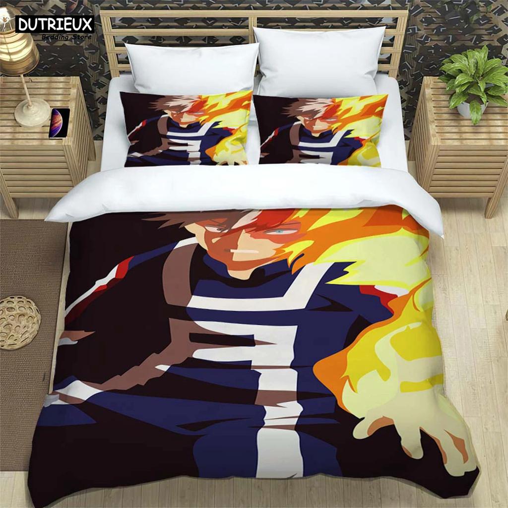HD аниме Mein Hero Science Cartoon 3D Printed постельное белье Queen Bedding Set Customized King Size Bedding Set Soft And Comfortable