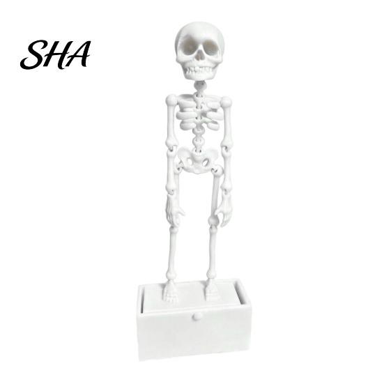 Safe PLA Reptile Habitat Accessory Dancing Skeleton Aquarium Bubbler Ornament, Air?Powered Moving Fish Tank Realistic Decor Decor, Underwater Funny