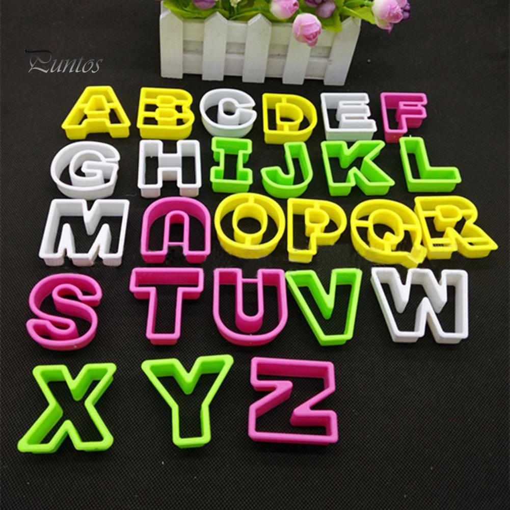 Пластиковая форма Puntos AZ 26 с буквами, формочка для печенья, помадки, украшения торта, форма для выпечки