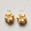 Прочный Позолоченный Четырехлистник с Золотым Песком и Алмазным Кристаллом для DIY Украшений и Аксессуаров для Цепочек Телефона