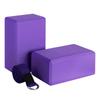 Yoga Block and Yoga Strap Set EVA Foam Soft Non-Slip Yoga Blocks Universal Pilates Stretching and Toning Workouts