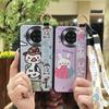 Fashion Design Cartoon Phone Case For Cubot Note20 Silicone Back Cover Wrist Strap Soft Case Waterproof Ring Anti-knock
