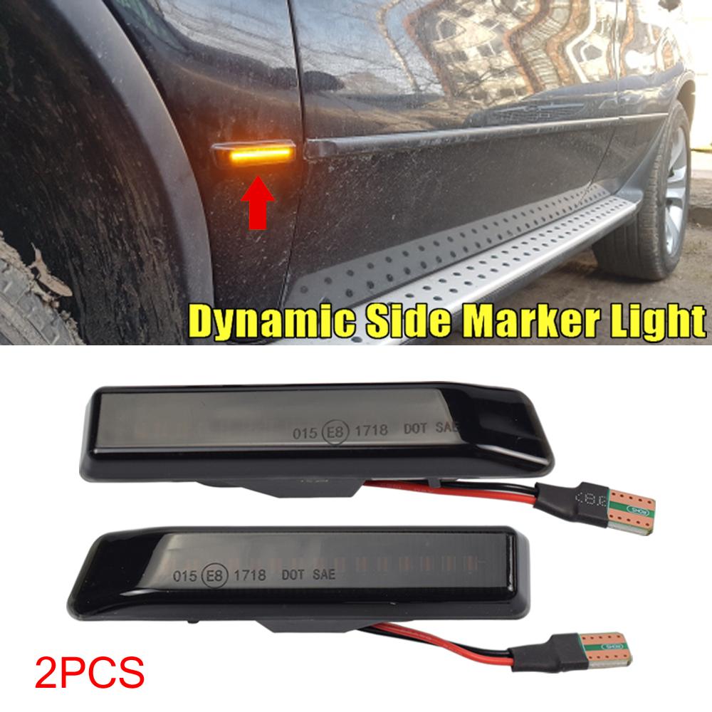 Led Dynamic Turn Signal Light Flasher Flowing Water Blinker Flashing Light Side Marker Blinker For Bmw X5 E53 3 Series E36