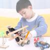 Kids Diy Wooden Assembly Gliding Airplane Material Kit For Science Experiment Model