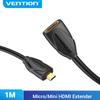 Vention Mini HDMI Cable Mini HDMI Male To Female HDMI Extension Cable for Tablet Camcorder MP4