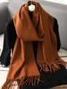 62Color Solid Women Winter Scarf Теплый Утолщенный Кашемировый Шаль Уличная Мода Роскошные Кисточки Пашмина Дамская Накидка Ветрозащитные Шарфы
