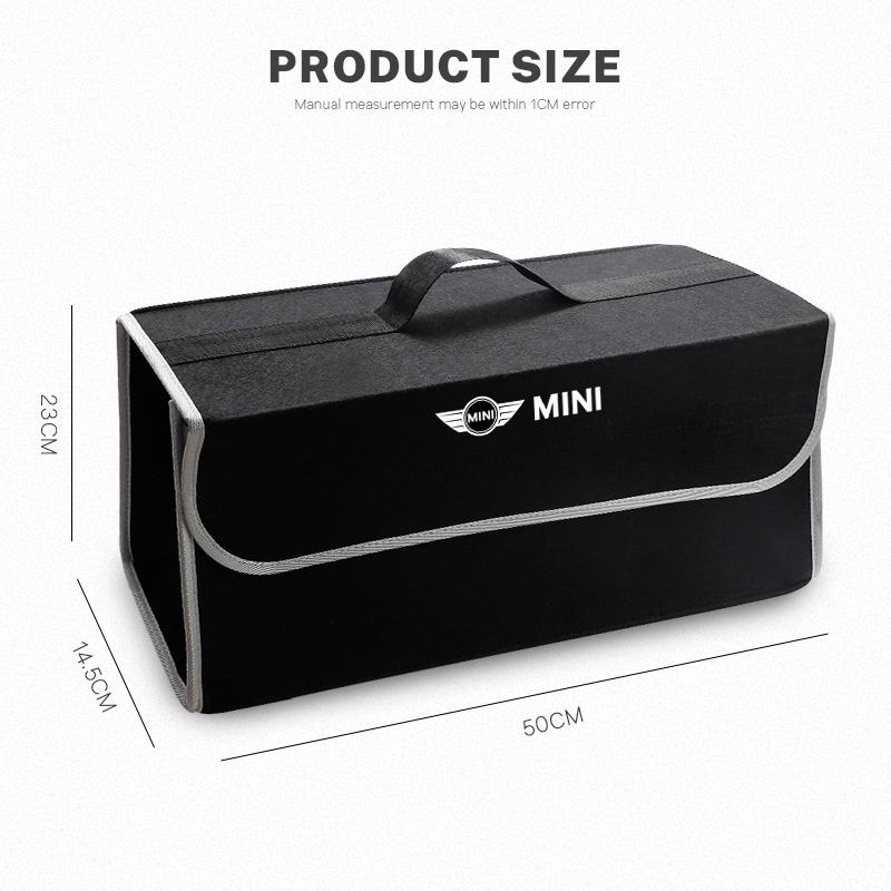 Car Storage Box Auto Trunk Foldable Soft Felt Organizer Bag For MINI JCW Cabrio Cooper Countryman Aceman Clubman Coupe Hub Cap