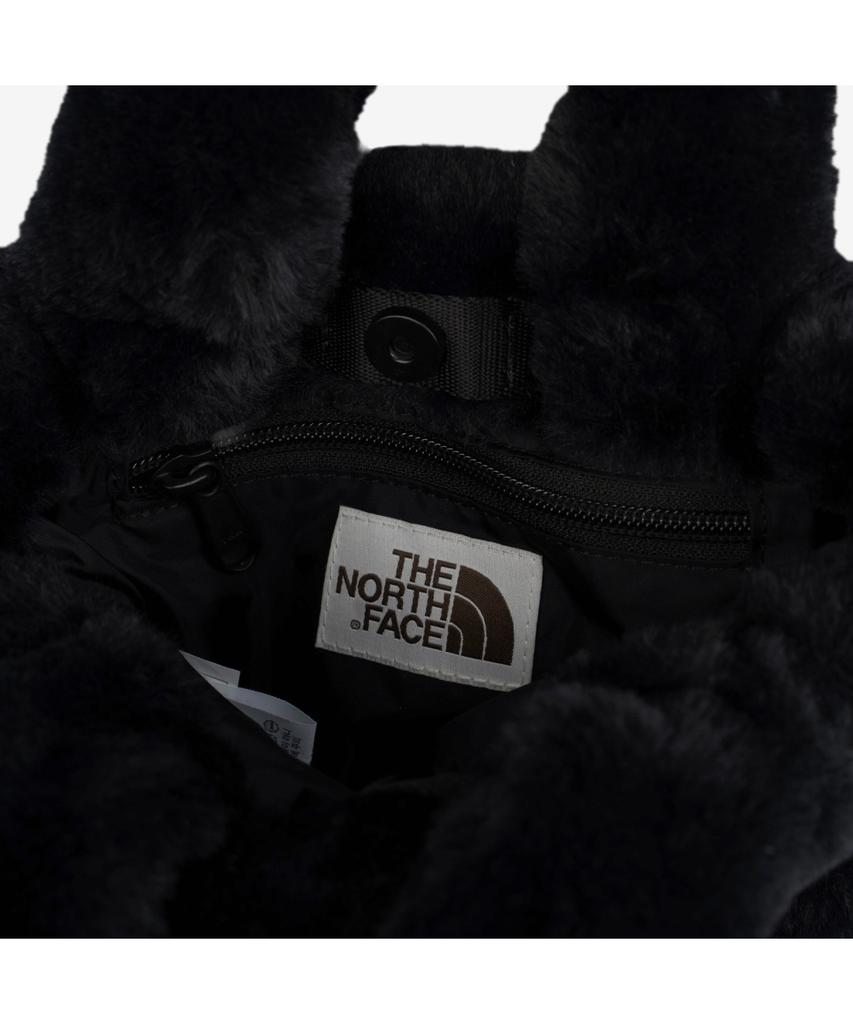 The North Face Nn2Pr69J Белый Лэйбл Пухлый Тоут Мини_Мех Настоящий Черный