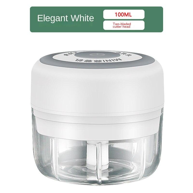 Мини-электрический измельчитель чеснока, кухонный комбайн мини-измельчитель подходит для нарезки овощей/мясорубки/измельчителя чеснока/измельчителя фруктов/измельчителя для салатов
