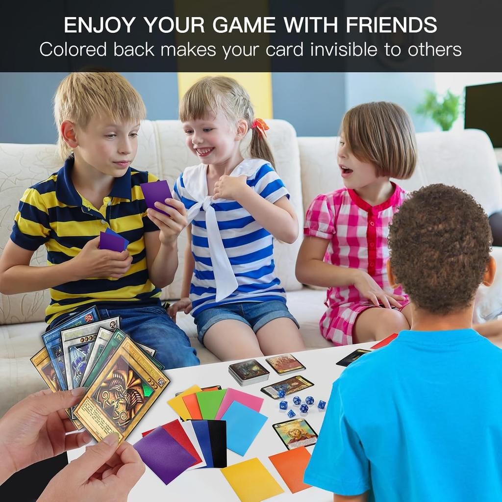 500 Count Card Sleeves for Trading Cards, Matte Deck Guard Card Sleeves, Card Protectors Sleeves for MTG, Baseball/Sports Cards, Yugioh Card, Game