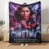 Vampire Diaries Print Flannel Blanket High Quality Warm Comfortable Cover for All Seasons Perfect for Gifts Home Decor