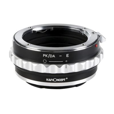 Адаптер для крепления объектива Concept Lens Mount Объектив Sony E Mount с кольцом диафрагмы K&F KF-DAE (Пентакс (DA-совместимый) преобразование)