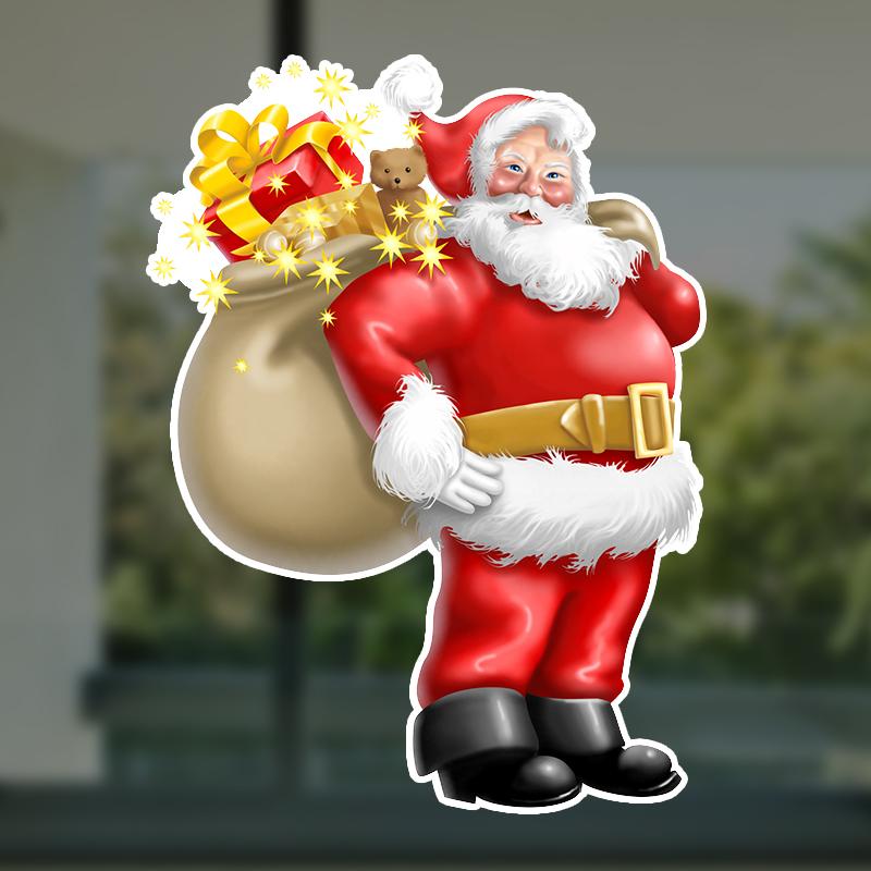 Самоклеящаяся наклейка с Рождеством, автомобильная наклейка, водонепроницаемые автодекоры