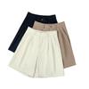 Suit Shorts Women Wear High Waist and Thin Loose Wide-leg Pants Summer Casual Straight Five-point Medium Pants
