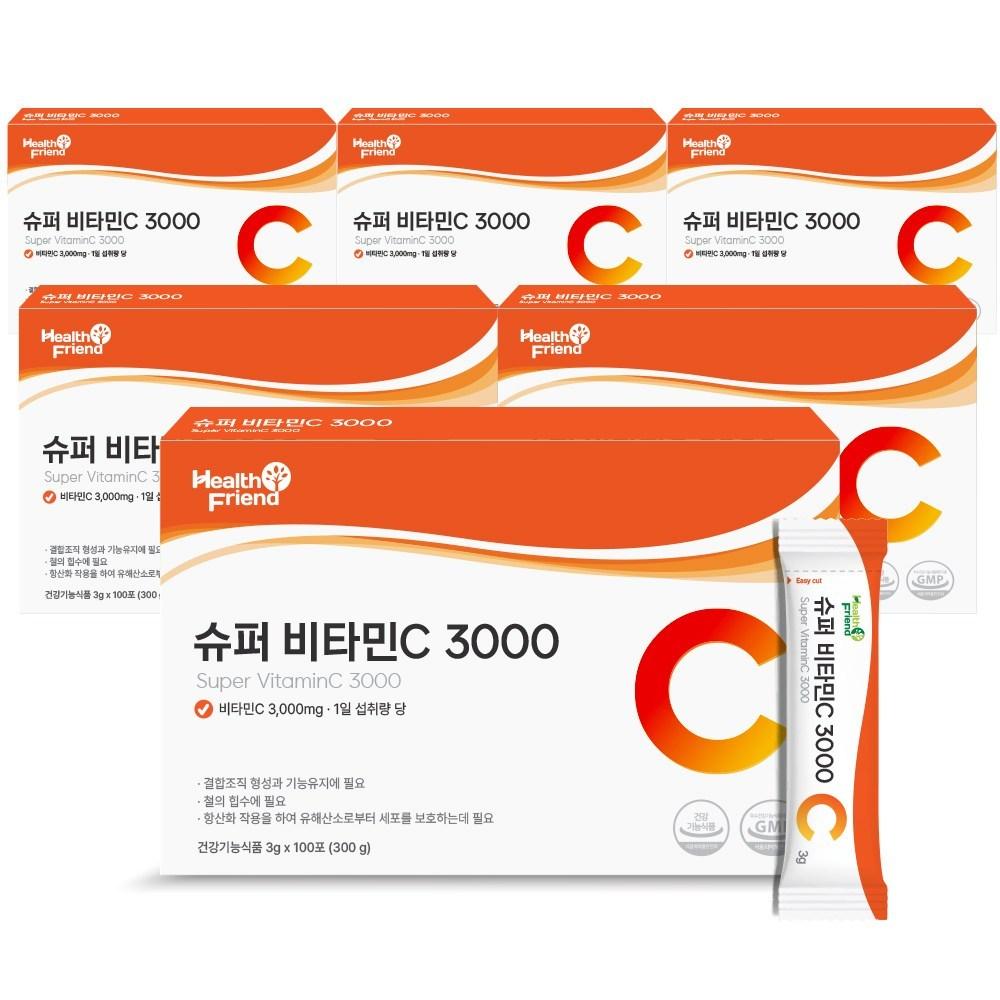 Health Friend Супер Витамин С 3000 100 Пакетов 6 шт 300 г