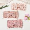 Cute Bowknot Baby Headbands Soft Elastic Nylon Girl Hairbands Solid Color Bow Turban Sunflower Headwear Hair Accessorie