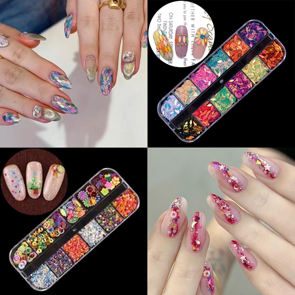 Nail Art Tool Kit Complete Set with Nail Lamp Glitter Diamond Decorations Nail Brush Buffer Drill File Manicure Tool for Beginners