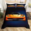 Racing Pattern Digital Printing Quilt Cover Three-Piece Youth Bedding Bedroom Decoration