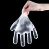 200Pcs Disposable Clear Plastic Gloves Latex Powder Free Home Work Use Safe Gloves for Cooking Cleaning Painting